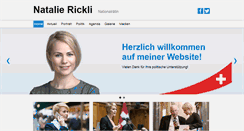 Desktop Screenshot of natalie-rickli.ch