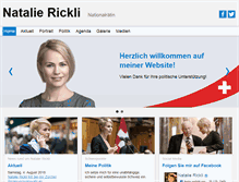 Tablet Screenshot of natalie-rickli.ch